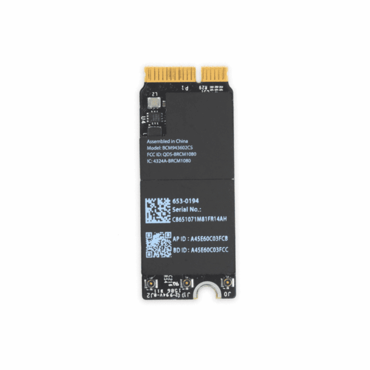 Carte aéroport Wi-Fi + Blueooth pour MacBook Pro 13