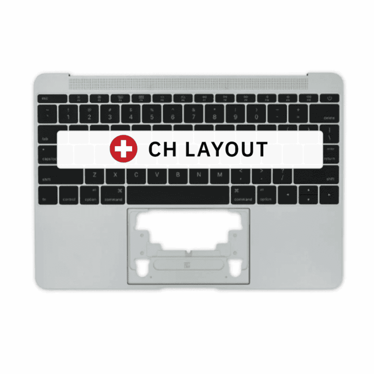 Topcase macbook a1534 Mitte 2017 Anfang 2016 silber