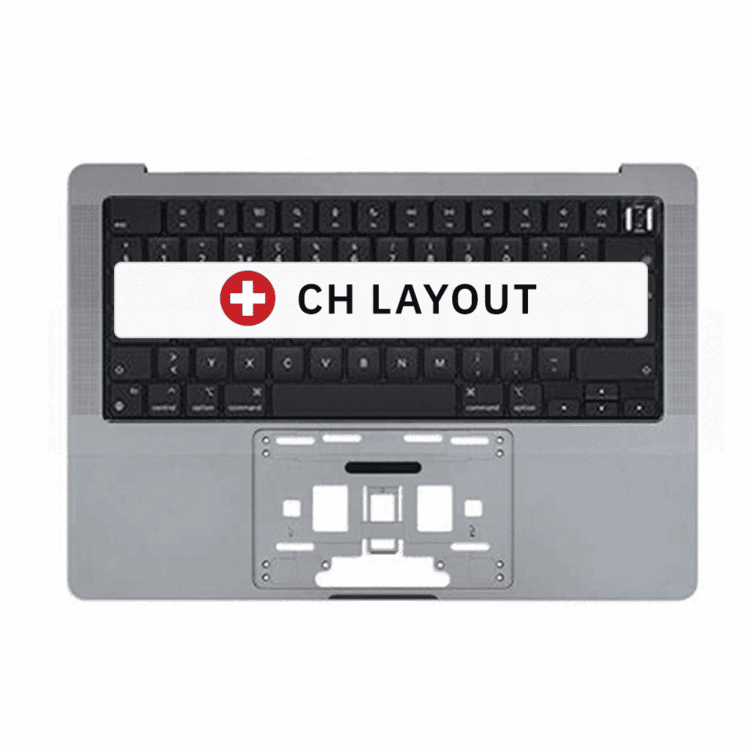 top case macbook pro a2779 a2442 early 2023 late 2021 space gray