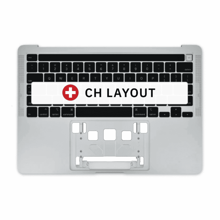 topcase macbook pro 13 a2289 mitte 2020 silber layout ch