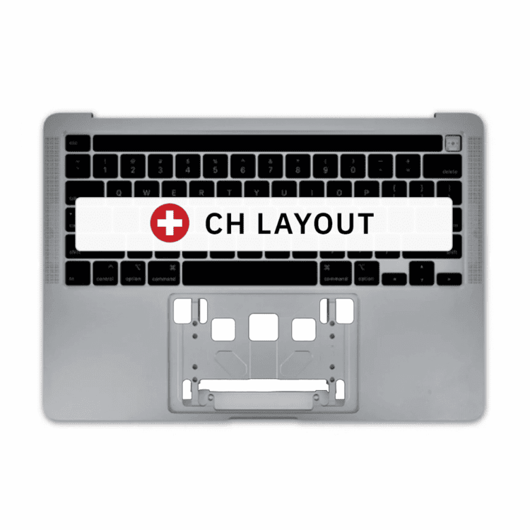 Topcase macbook pro 13 a2289 Mitte 2020 Raum grau Layout ch