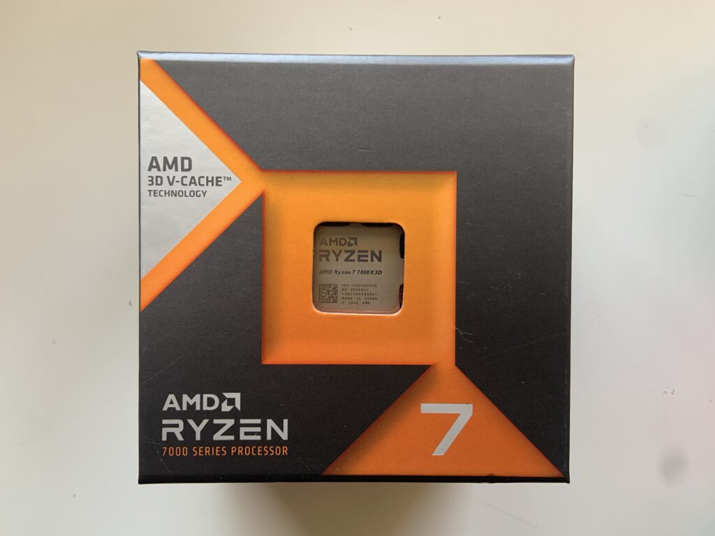 Processore AMD Ryzen 7 7800X3D con 3D V-Cache scelto per il PC gaming assemblato per un cliente di Locarno
